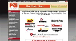 Desktop Screenshot of gasheaterstore.com